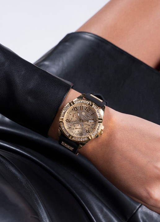 GUESS Frontier horloge W1160L1 - detail 4 goud