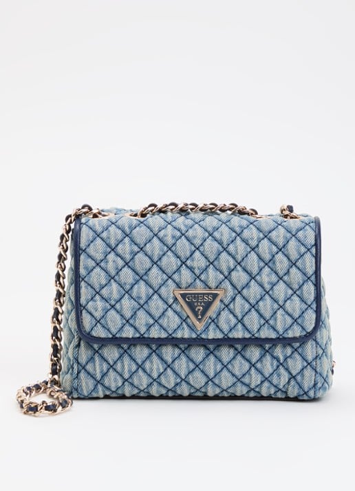 GUESS Giully II mini schoudertas van denim
