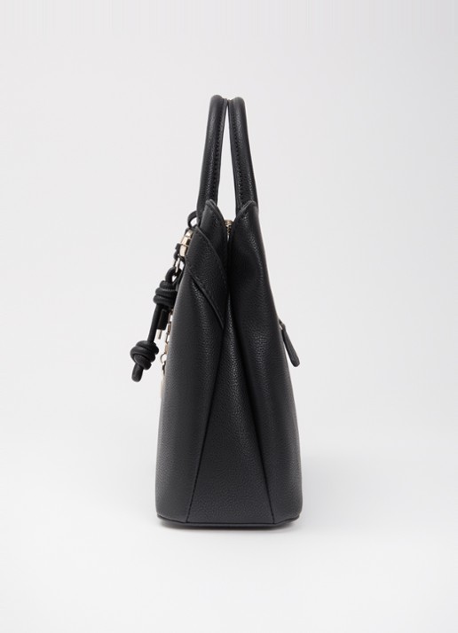 GUESS Gregoria handtas met logo en afneembare schouderriem - detail 5 zwart