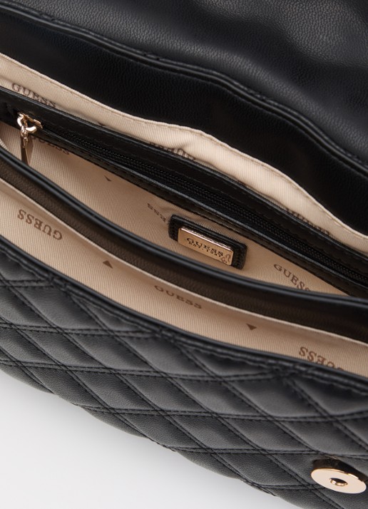 GUESS Guilly ll schoudertas met verstelbare schouderriem  - detail 5 zwart