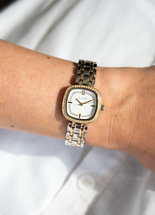 GUESS Hazel horloge GW1018L3 - detail zilver