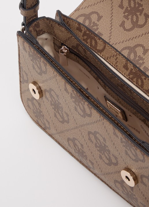 GUESS Janie Logo crossbodytas met verstelbare schouderriem  - detail 4 zand