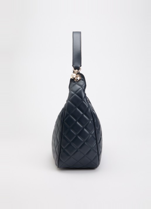 GUESS Juliet schoudertas met quilt patroon - detail 4 donkerblauw