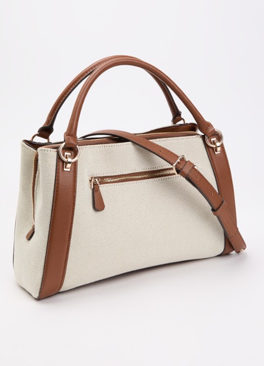 GUESS Karnilla handtas met afneembare schouderriem - achterkant 6 bruin