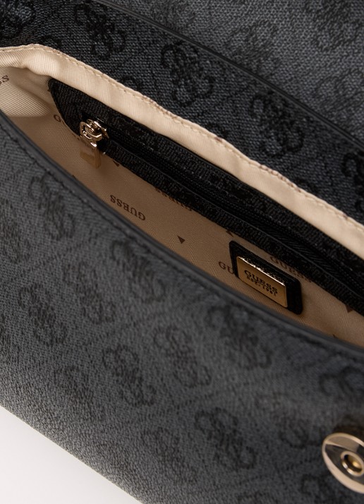 GUESS Kaya schoudertas met logoprint - detail 4 zwart