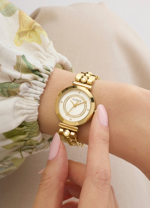GUESS Leena horloge GW0994L2 - detail goud
