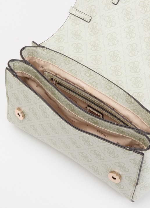 GUESS Leona Logo crossbodytas met logoprint - detail 2 groen