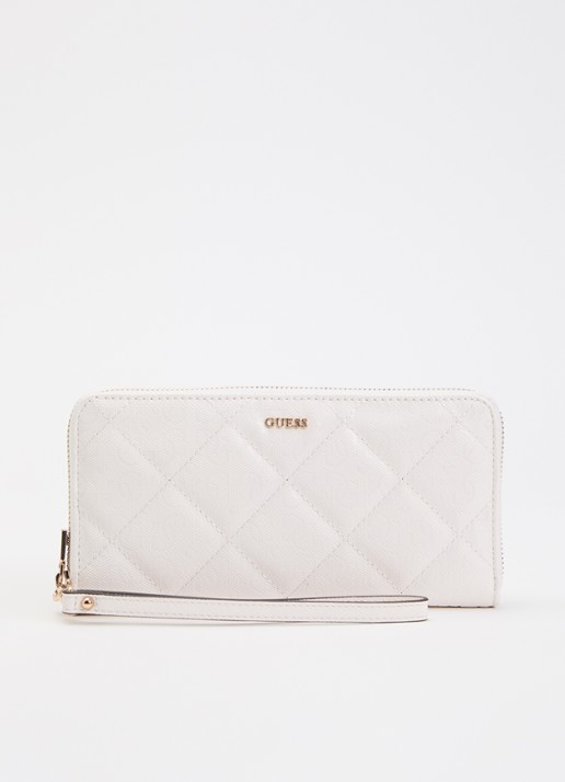 GUESS Libby ritsportemonnee met quilt patroon