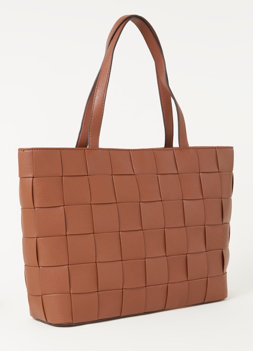 GUESS Liberty City shopper met logo - achterkant 4 hazelnootbruin