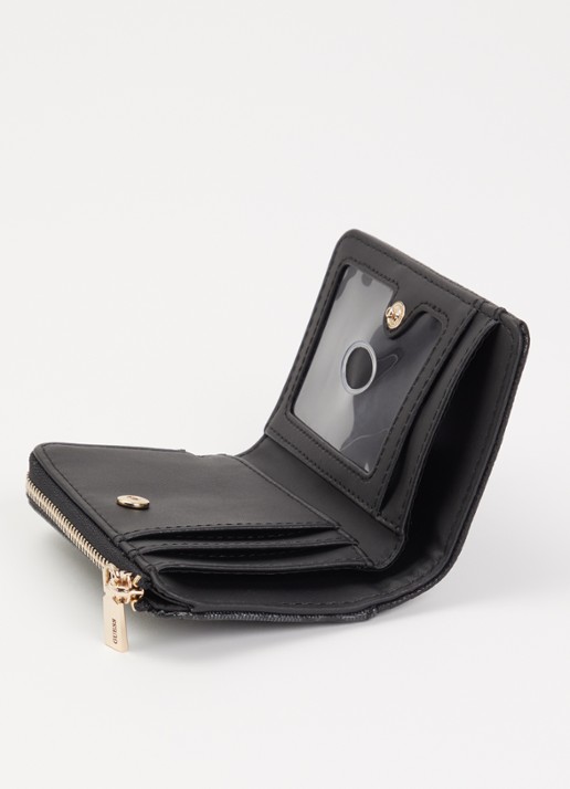 GUESS Lindsey portemonnee met logoprint - detail 3 antraciet
