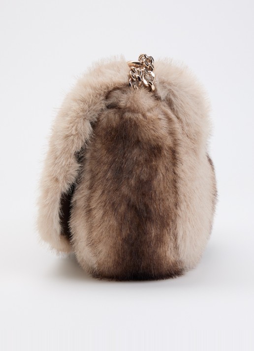 GUESS Mavis schoudertas van teddy - detail 3 beige