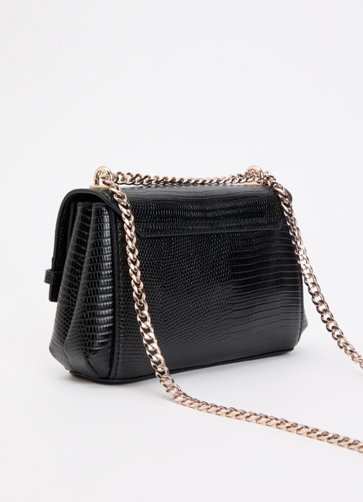 GUESS Melinda Mini crossbody tas met kettingdetail - achterkant zwart