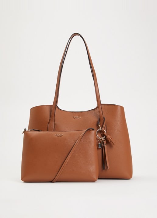 GUESS Melody schoudertas met uitneembaar etui en tasbedel