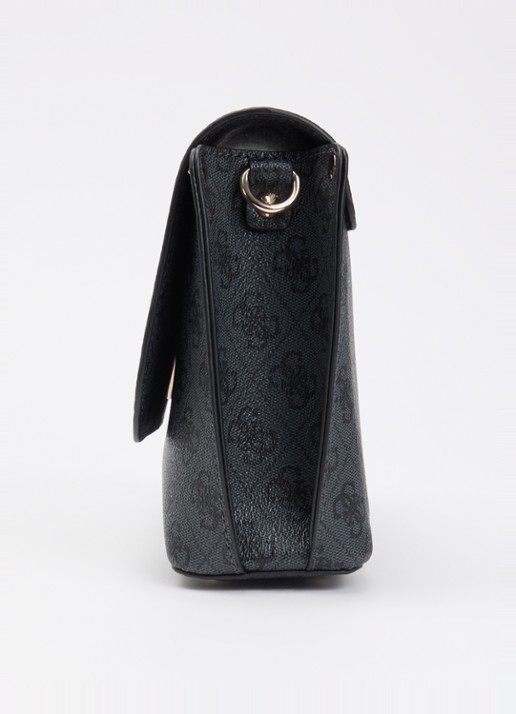 GUESS Meridian II Flap crossbodytas met logo  - detail 3 grijs