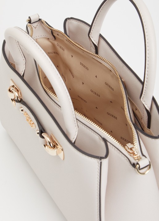 GUESS Mimina handtas met afneembare schouderriem - detail 2 lichtgrijs