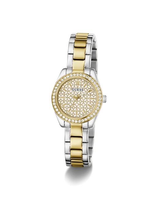 GUESS Mini Luna horloge GW1100L3 - detail zilver