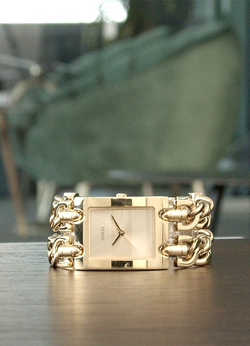 GUESS Mod Heavy Metal horloge W1117L2 - detail 2 goud