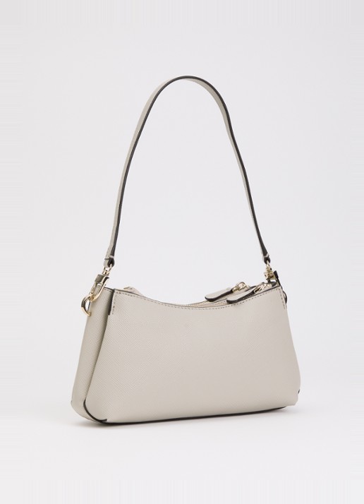 GUESS Noelle II 3 Comp schoudertas met afneembare schouderriem - achterkant 5 taupe