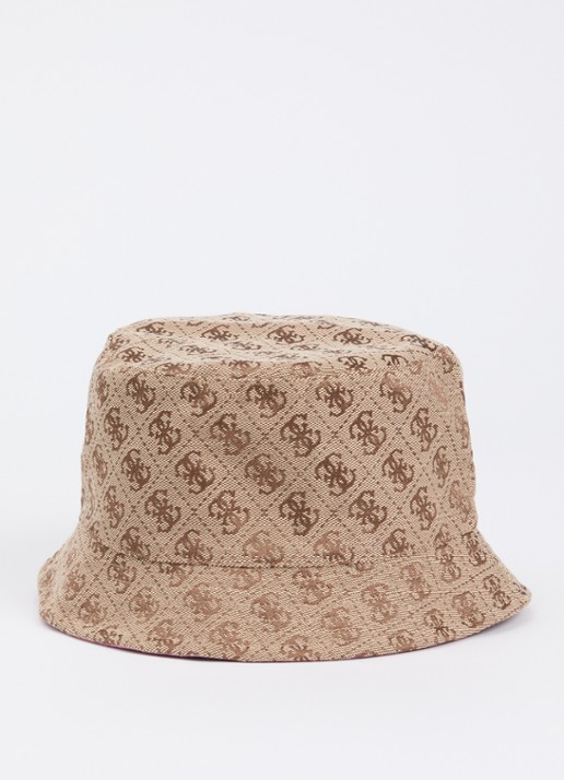 GUESS Noelle II reversible bucket hoed met logoprint