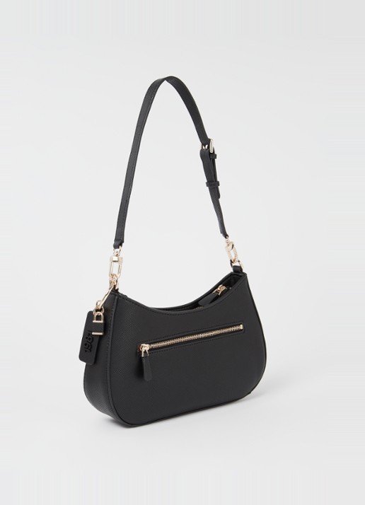 GUESS Noelle schoudertas met logo - achterkant 4 zwart