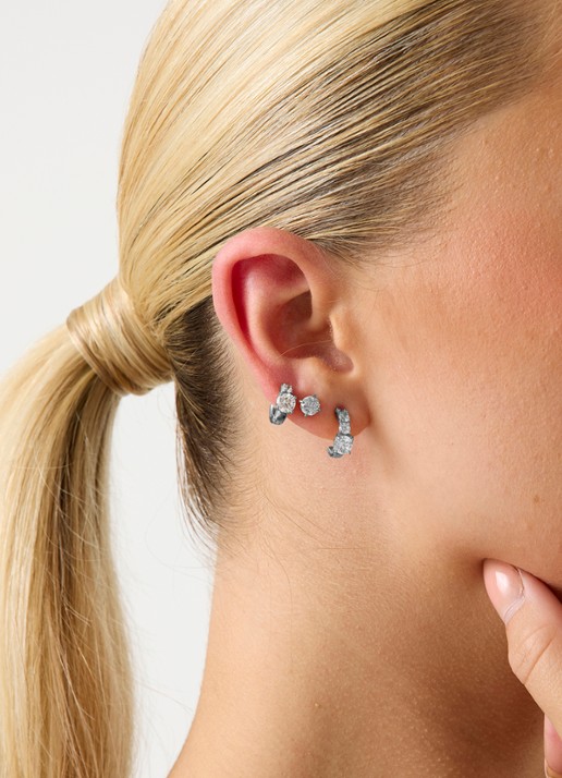 GUESS Oorringen JUBE06271JWRHT-U - voorkant 2 zilver