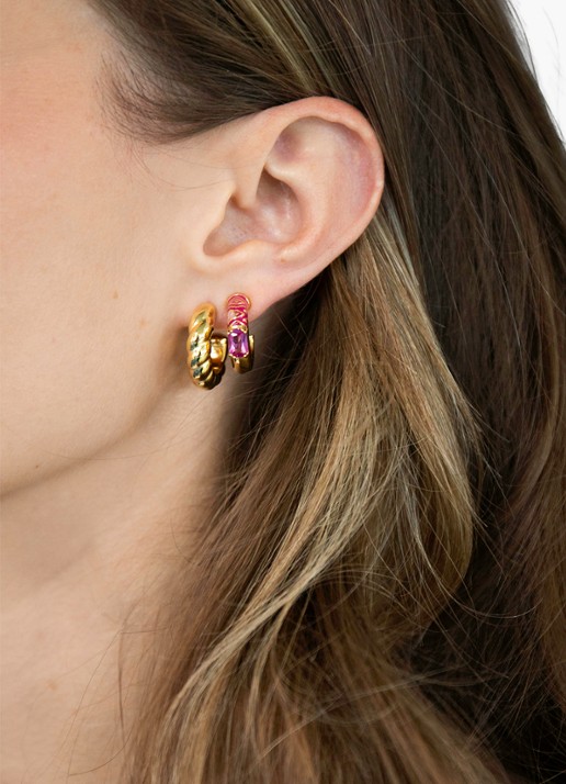 GUESS Oorringen JUBE06420JWYGPKT-U  - voorkant 2 goud