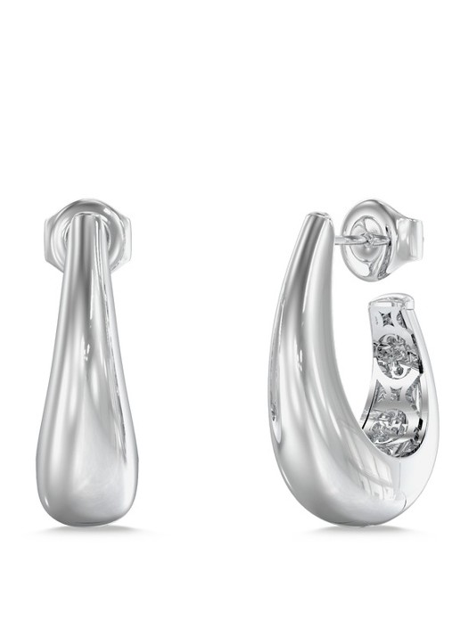 GUESS Oorringen JUBE06430JWRHT-U  - voorkant zilver