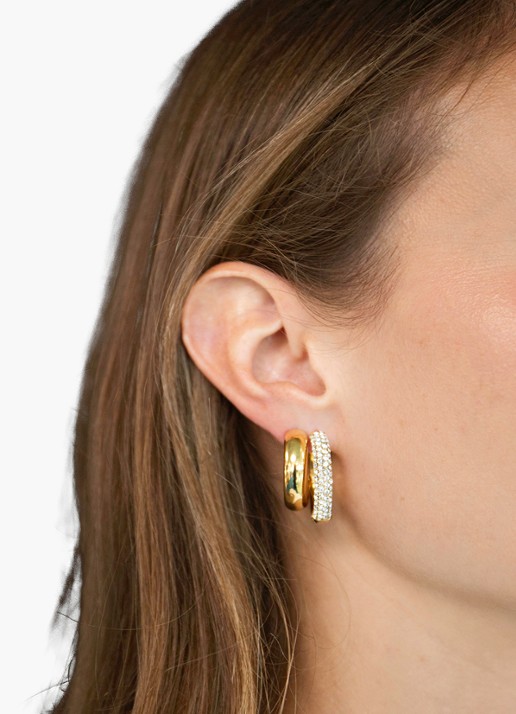 GUESS Oorringen JUBE06439JWYGT-U  - voorkant 2 goud