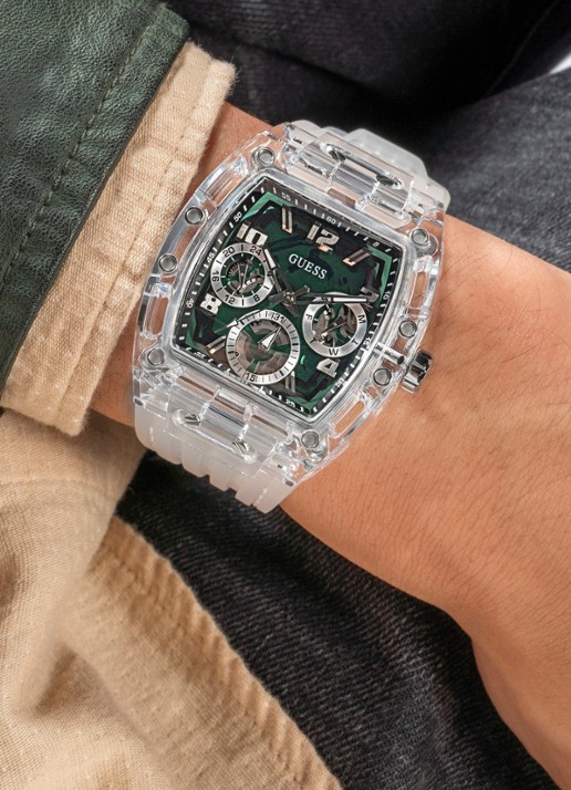 GUESS Phoenix horloge GW0499G8  - detail 2 wit