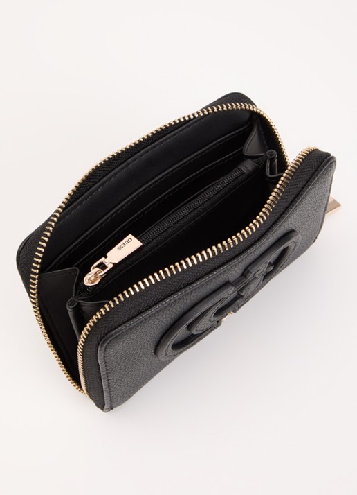 GUESS Portemonnee met logo - voorkant 2 zwart