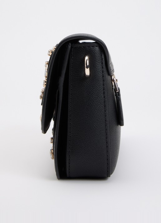 GUESS Sadie Schoudertas met strass - detail 4 zwart