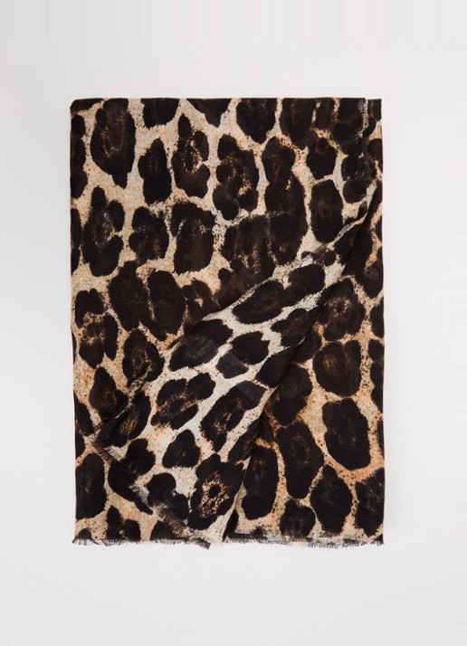 GUESS Sjaal met panterprint 200 x 85 cm