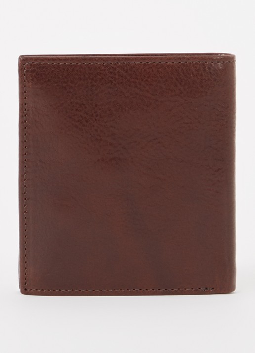 H.J. de Rooy Amsterdam Billfold portemonnee van leer - achterkant 3 bruin