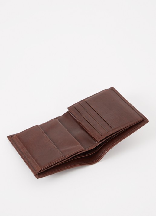 H.J. de Rooy Amsterdam Billfold portemonnee van leer - voorkant 2 bruin