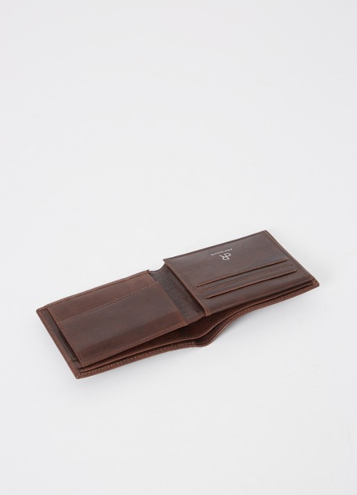 H.J. de Rooy Amsterdam Billfold portemonnee van leer - detail 3 bruin