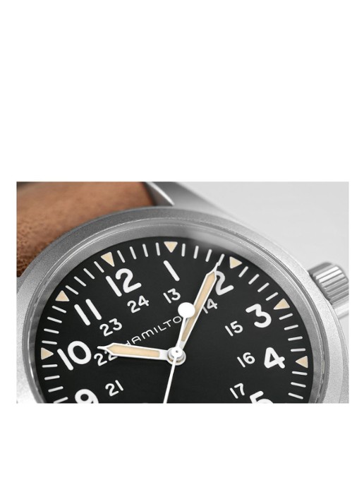Hamilton Khaki Field Mechanical horloge H69439531 - detail 2 bruin