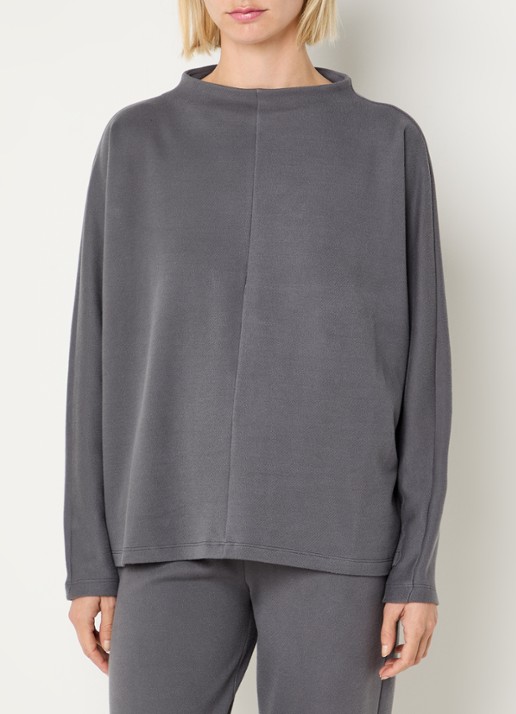 Hanro Oversized sweater met ronde hals