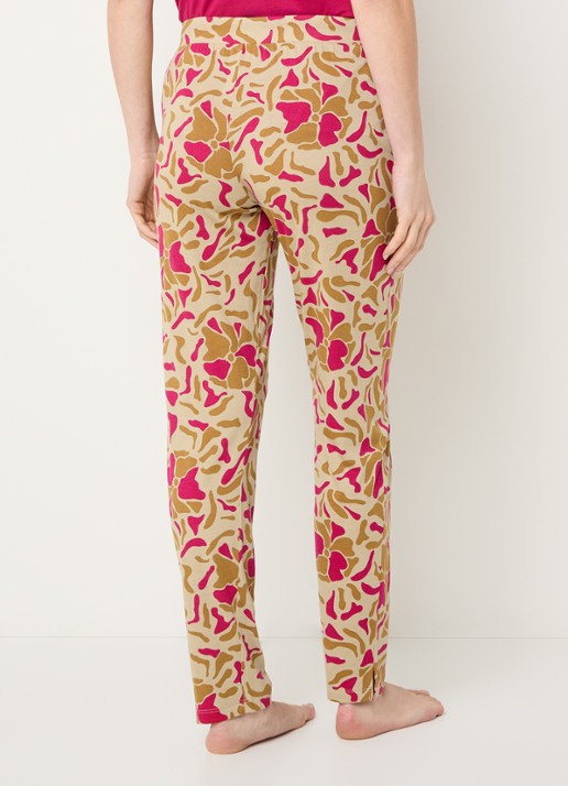 Hanro Pyjamabroek met trekkoord - achterkant 3 donkerbeige