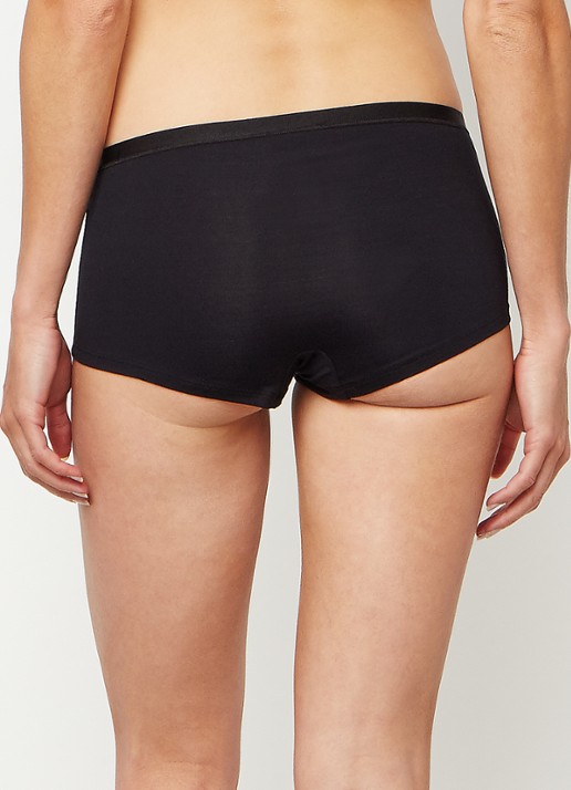 Hanro Soft Touch shorty - achterkant 2 zwart