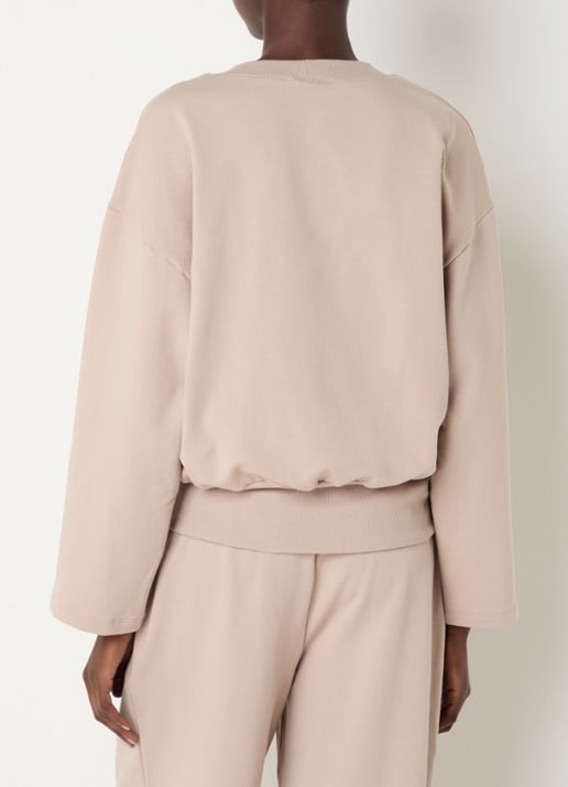 Hanro Sweater met ronde hals - achterkant 4 beige