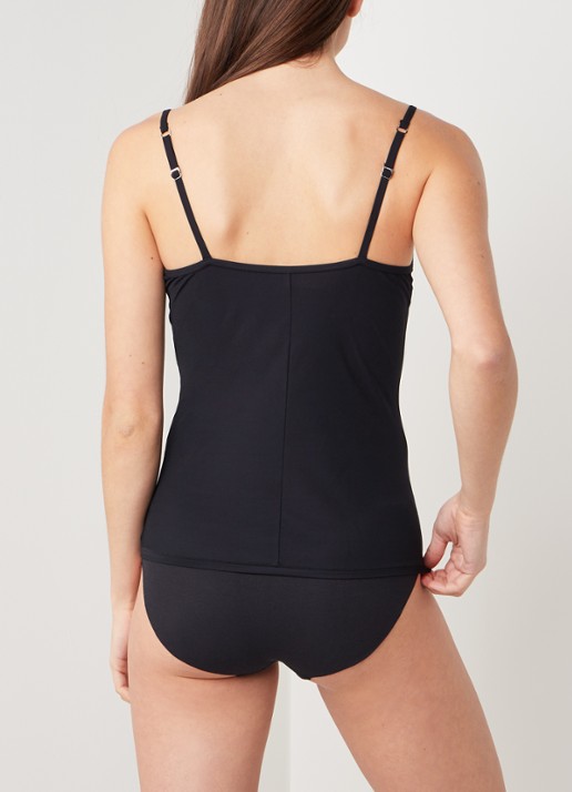 Hanro Top Allure met voorgevormde cups - achterkant 2 zwart
