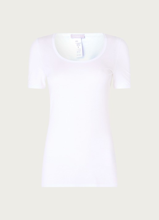 Hanro Ultralight T-shirt met ronde hals - voorkant 2 wit