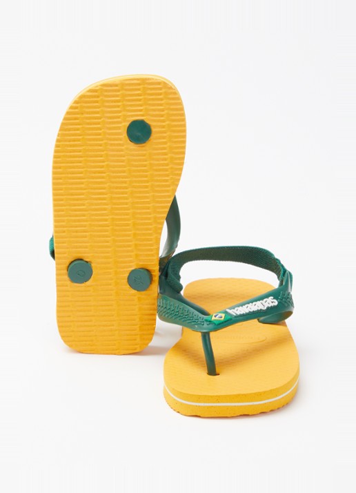 Havaianas Brasil slipper met hielbandje - detail 4 oranje