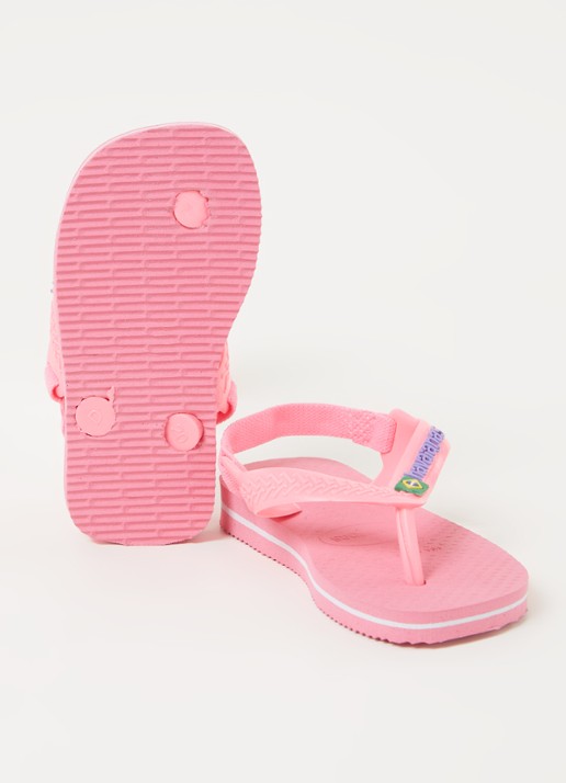 Havaianas Brasil slipper met hielbandje - detail 2 lichtroze