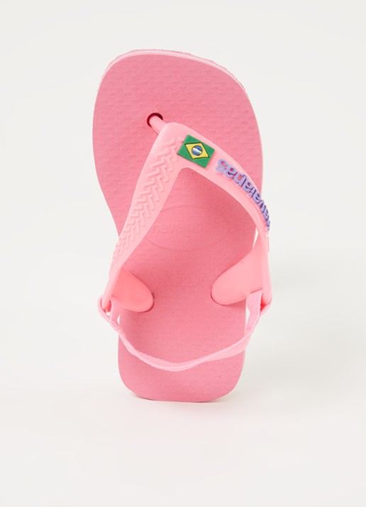 Havaianas Brasil slipper met hielbandje - voorkant 3 lichtroze