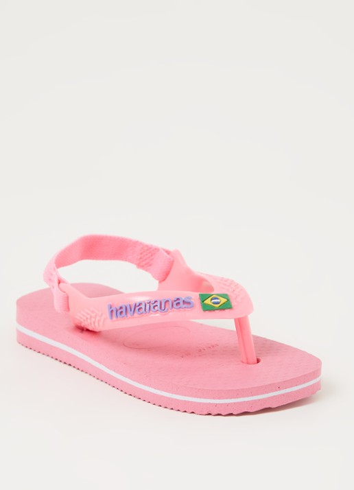 Havaianas Brasil slipper met hielbandje - voorkant 4 lichtroze