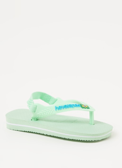 Havaianas Brasil slipper met hielbandje - voorkant 4 lindegroen
