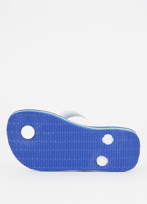 Havaianas Brasil slipper met logo - detail kobaltblauw