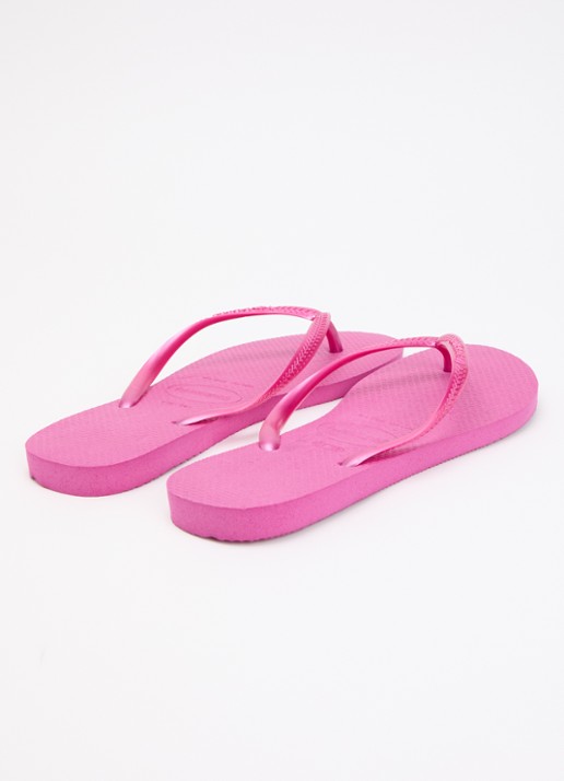 Havaianas Slim slipper met logo - achterkant 2 roze
