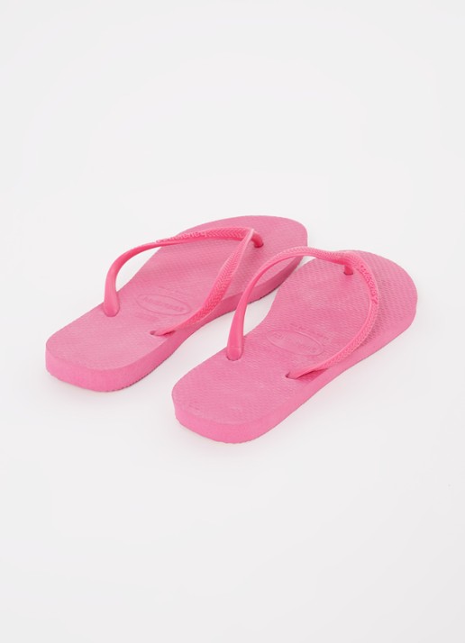 Havaianas Slim slipper met logo - detail 3 roze